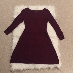 American Eagle sweater dress. Wine color. XS.